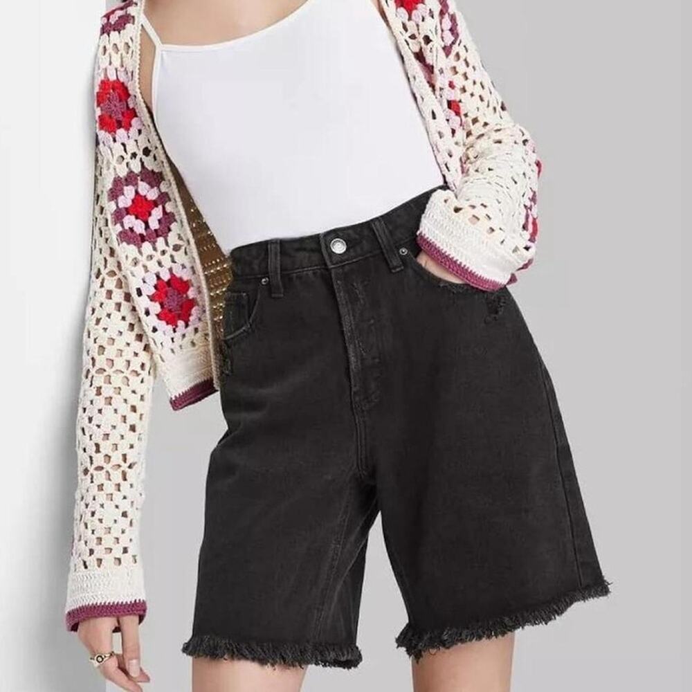 Wild Fable High Rise Bermuda Shorts black 0/25